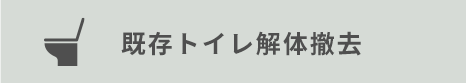 既存トイレ解体撤去